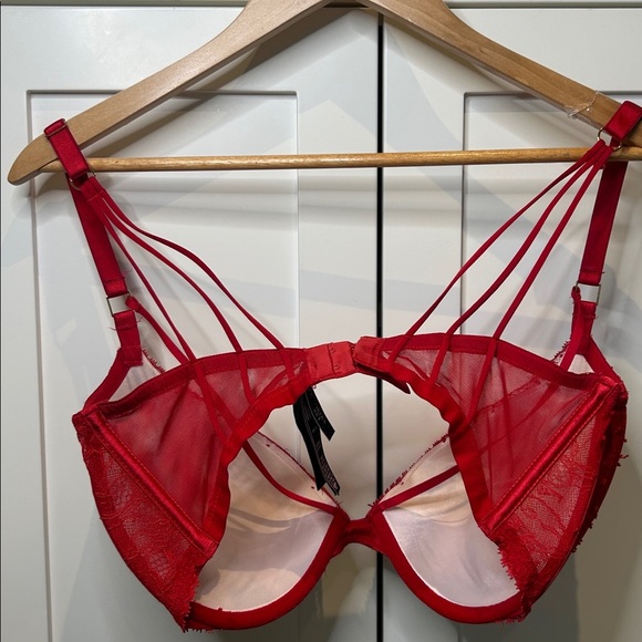Victoria’s Secret Very Sexy Push Up Bra Red Lace size 36DDD - Picture 9 of 10
